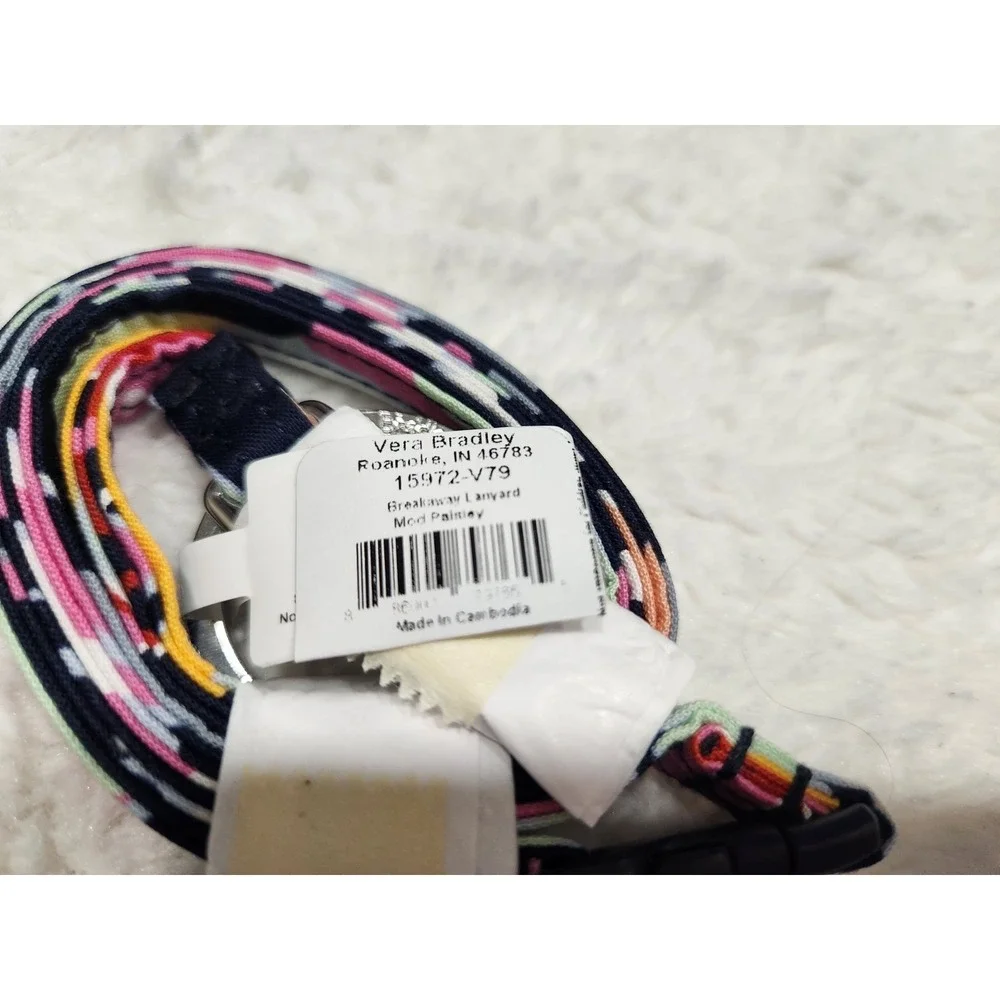 Vera Bradley Breakaway Lanyard Mod Paisley New With Tags NWT